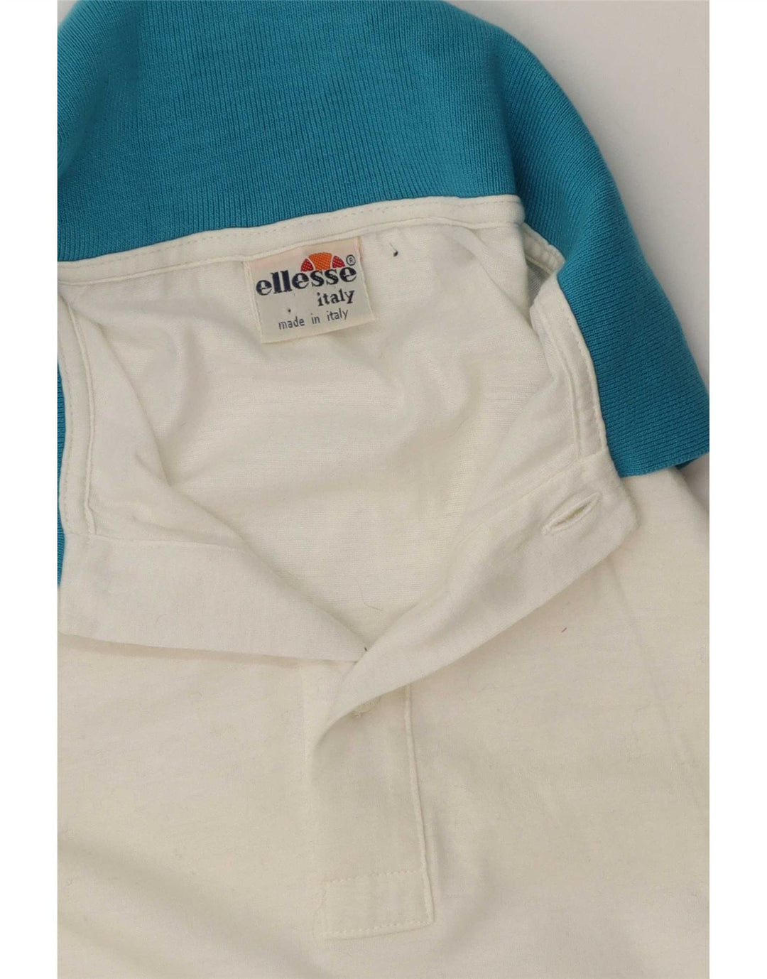 Camisa polo masculina de rugby Ellesse grande branca geométrica
