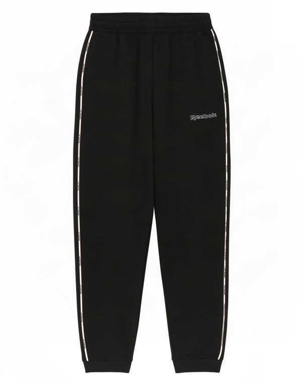 Reebok Mens Calças de treino Joggers Médio Algodão Preto