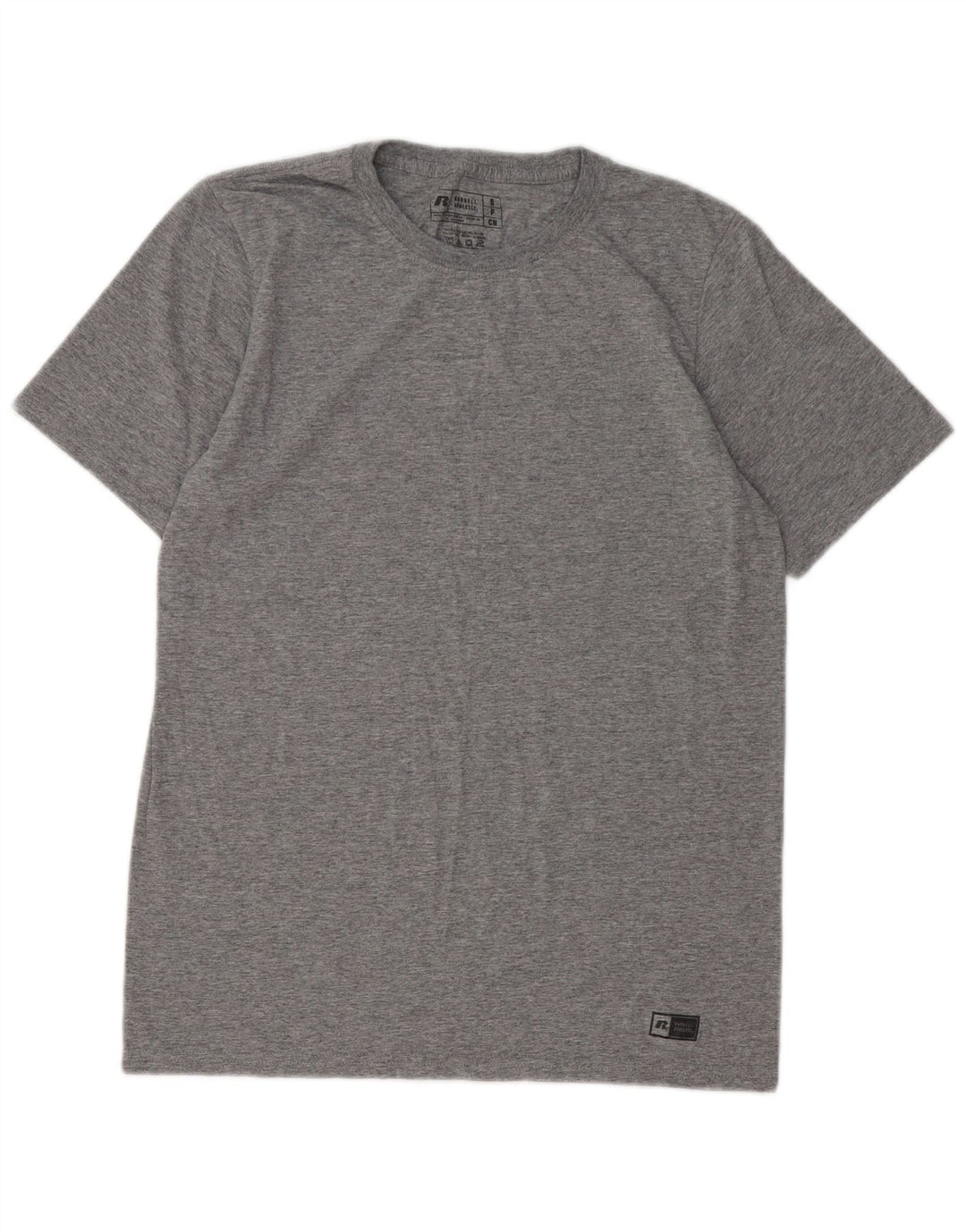 Camiseta masculina RUSSELL ATLÉTICA poliéster manchado cinza pequeno