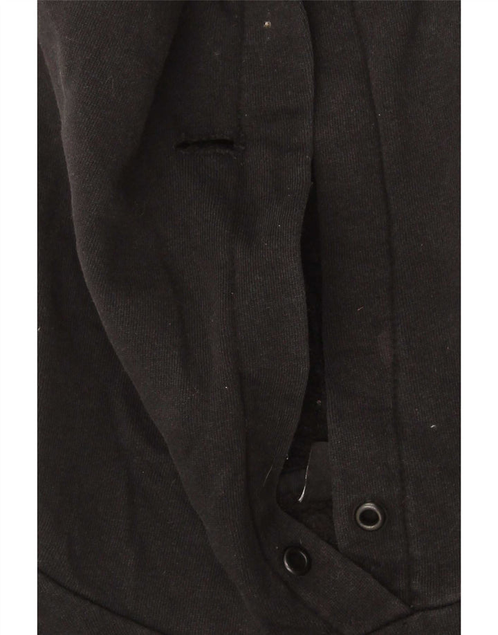 Suéter Hurley masculino com capuz gráfico médio algodão preto