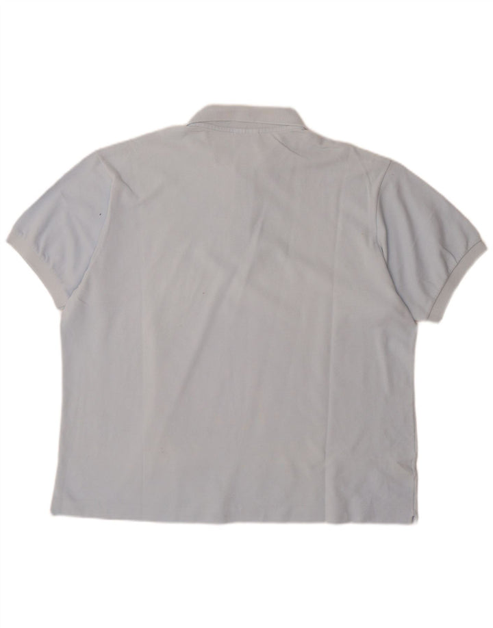 Camisa polo masculina LACOSTE tamanho 7 2XL algodão azul