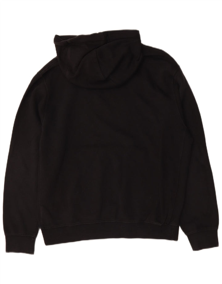 Nike masculino gráfico moletom com capuz médio algodão preto