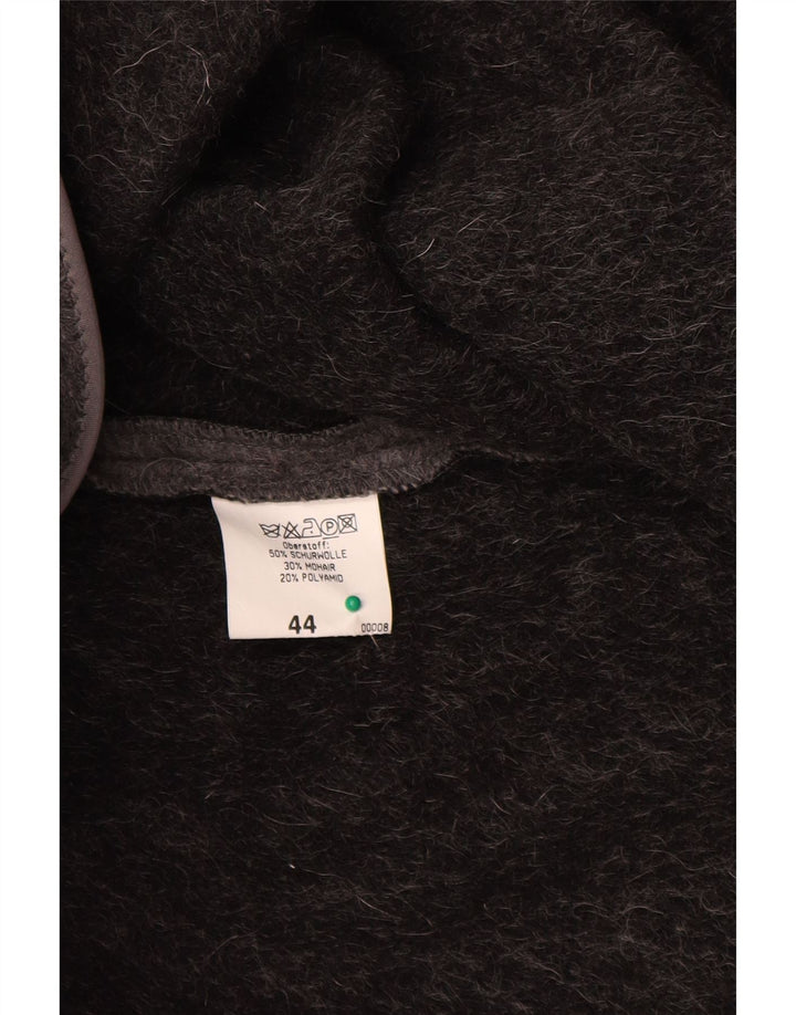 Casaco poncho feminino H.MOSER EU 44 XL lã cinza