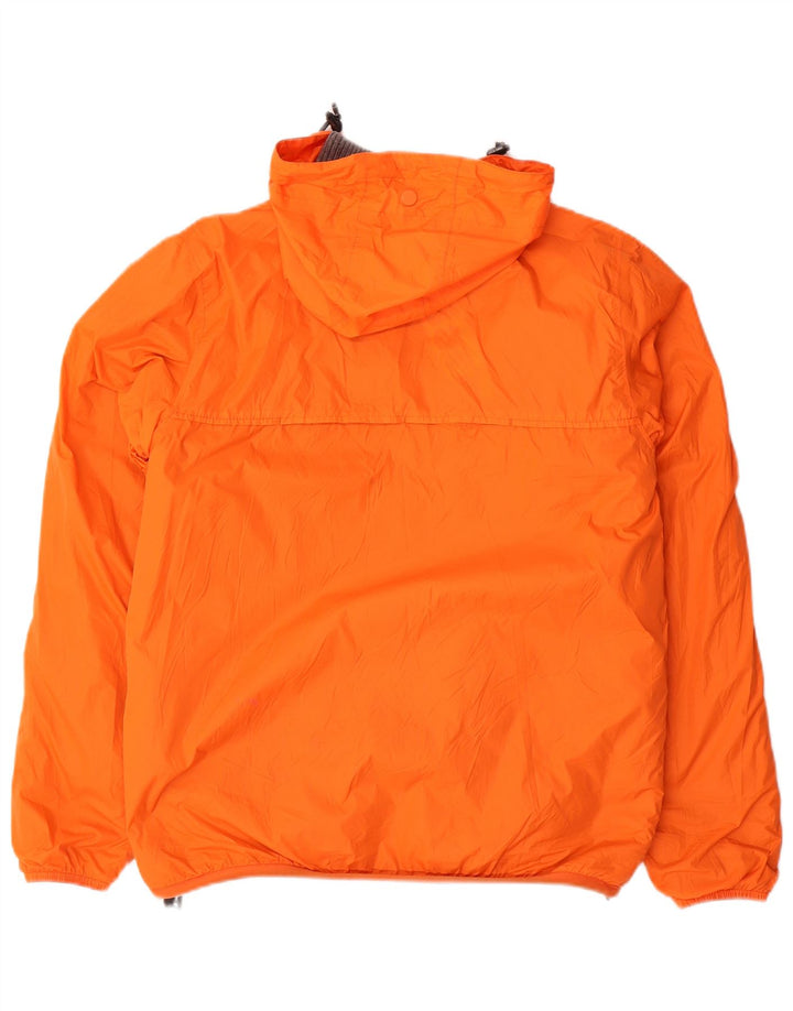 Jaqueta masculina reversível com capuz K-WAY UK 36 poliamida cinza pequena