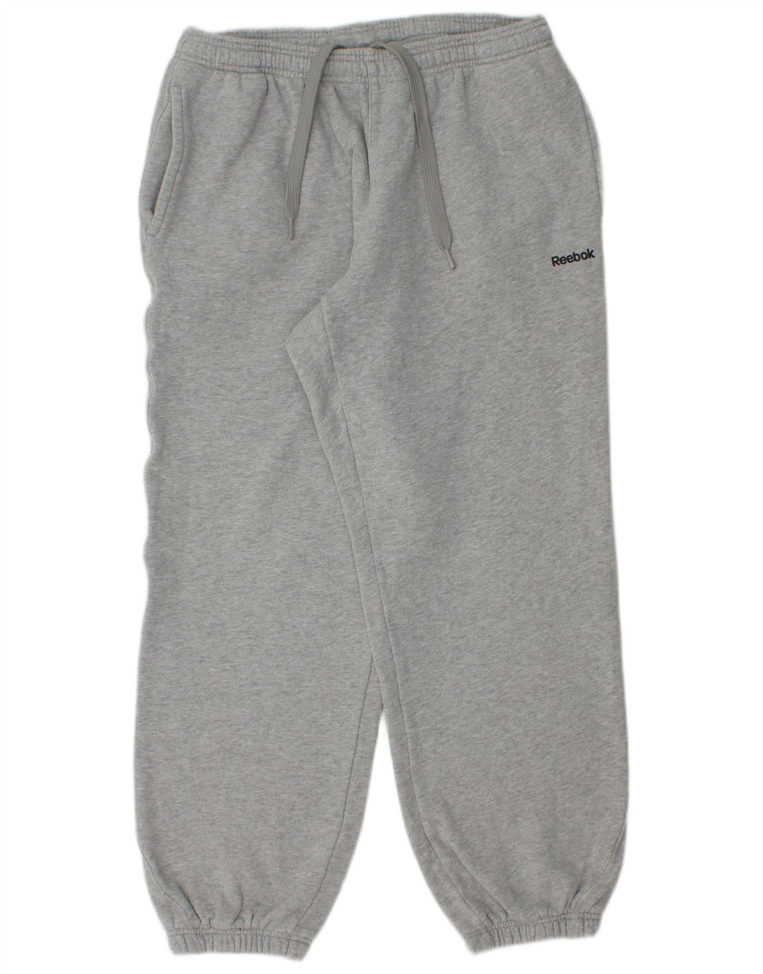 Calça de treino masculina Reebok Joggers cinza médio algodão manchado
