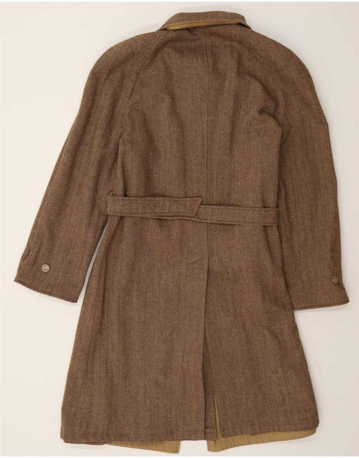 Sobretudo reversível masculino vintage UK 36 pequeno bege