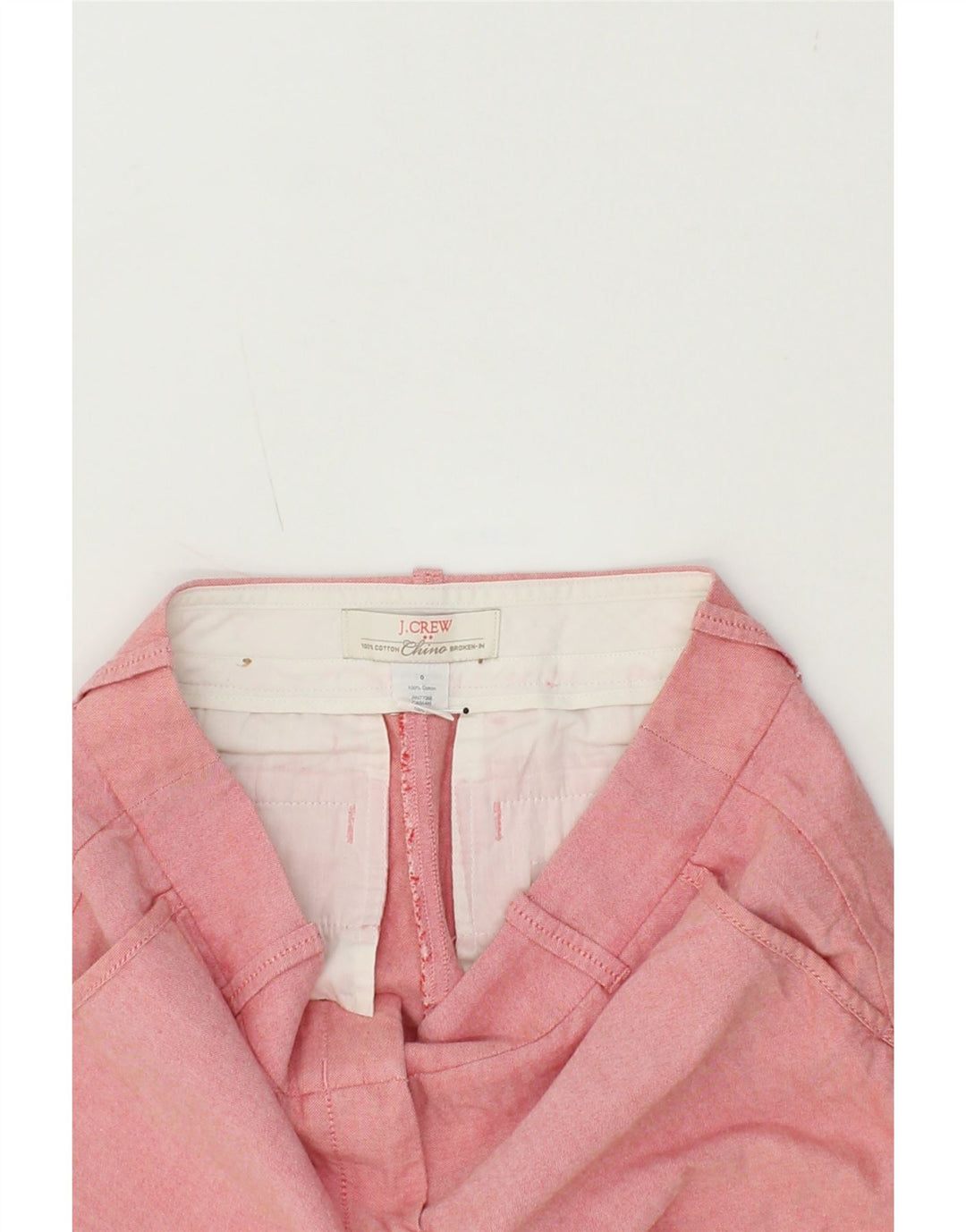 J. CREW Womens Chino Shorts US 0 XS W25  Pink Cotton Vintage J. Crew and Second-Hand J. Crew from Messina Hembry 