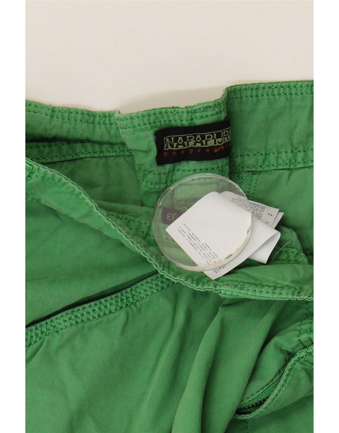 Shorts cargo masculino Napapijri W33 algodão verde médio