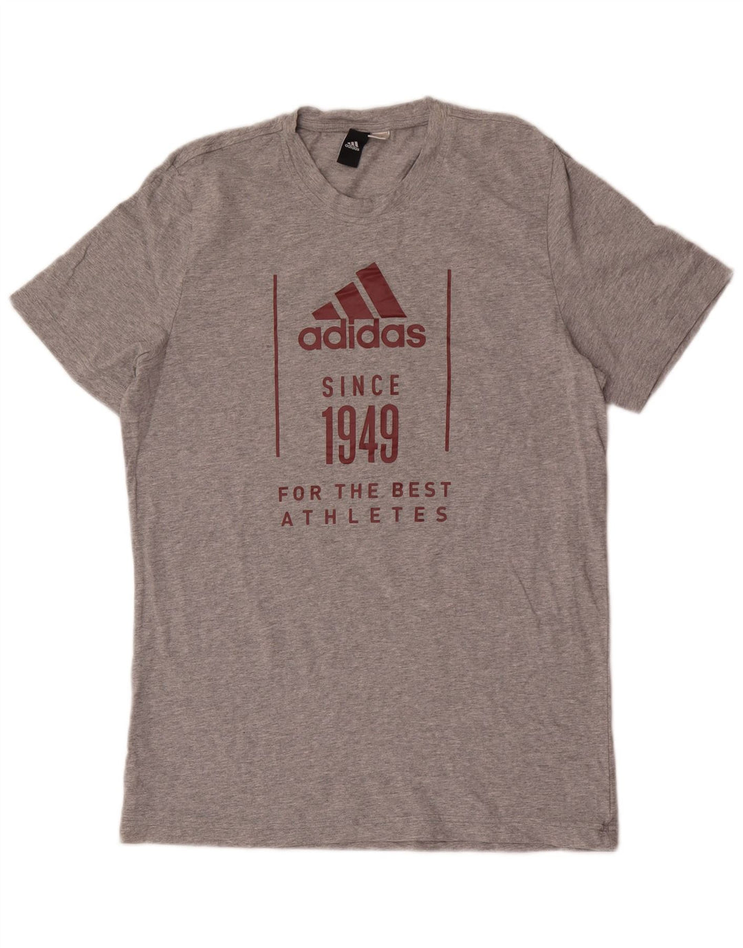 ADIDAS Camiseta masculina gráfica Top cinza médio manchado
