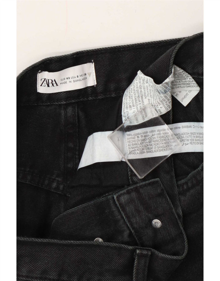 Calça jeans reta feminina Zara EU 40 médio W30 L29 algodão azul marinho