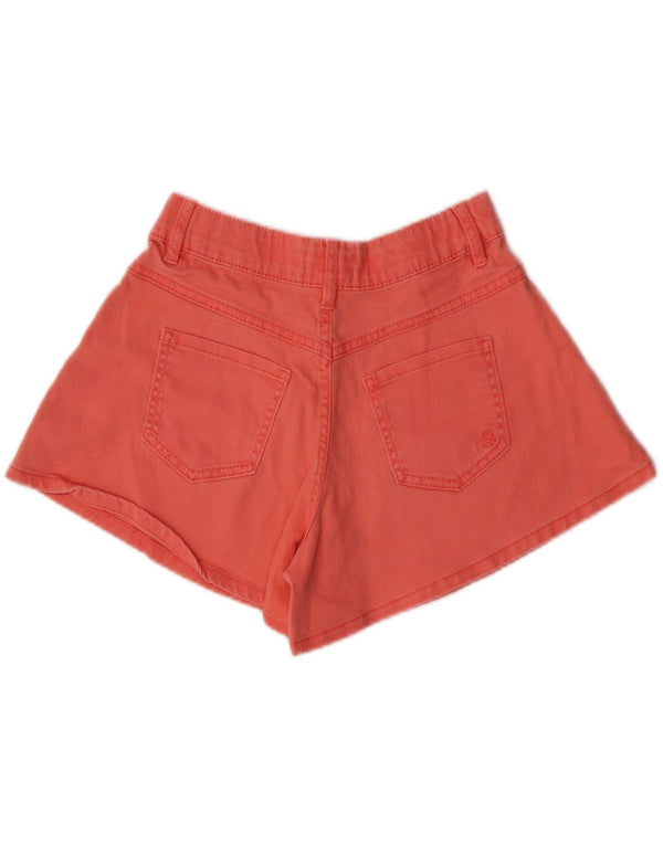 Benetton Meninas Shorts Casual 10-11 Anos W24 XL Laranja Algodão
