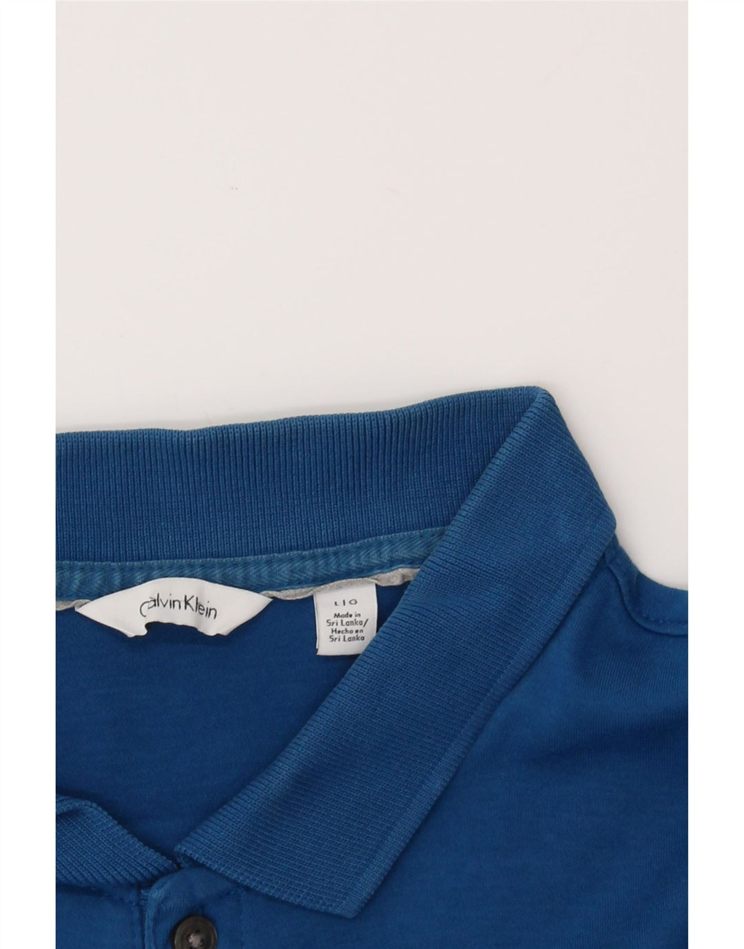 CALVIN KLEIN Mens Polo Shirt Large Blue Vintage Calvin Klein and Second-Hand Calvin Klein from Messina Hembry 