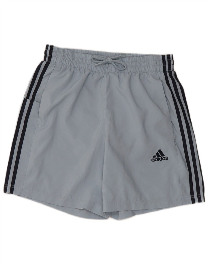 Shorts esportivos femininos ADIDAS UK 14 médio azul poliéster