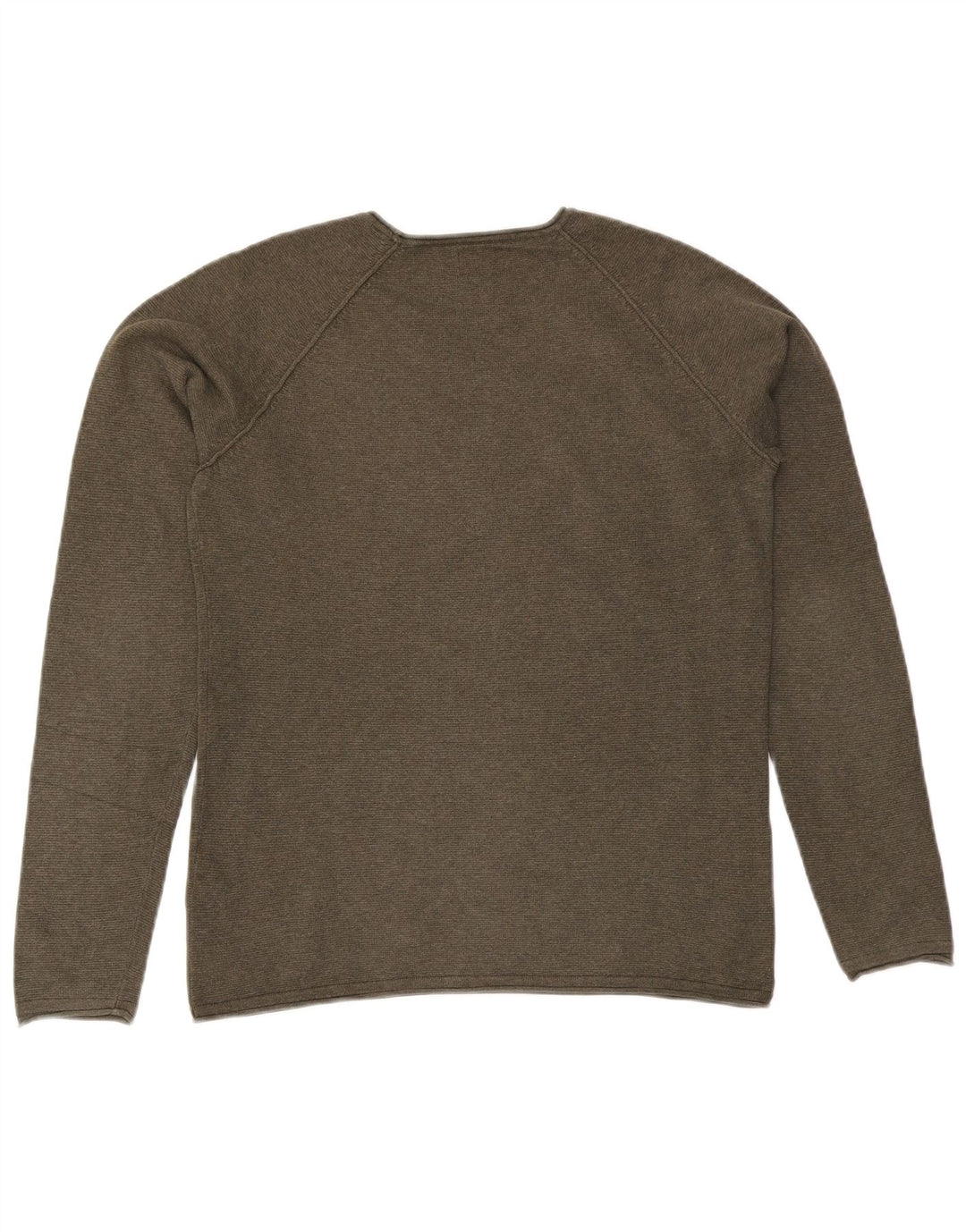 Suéter masculino Jack & Jones com gola canoa e algodão cáqui pequeno