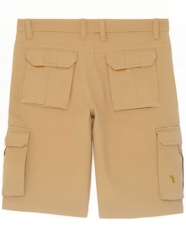 Carrera Mens Cargo Shorts Grande W36 Algodão Bege