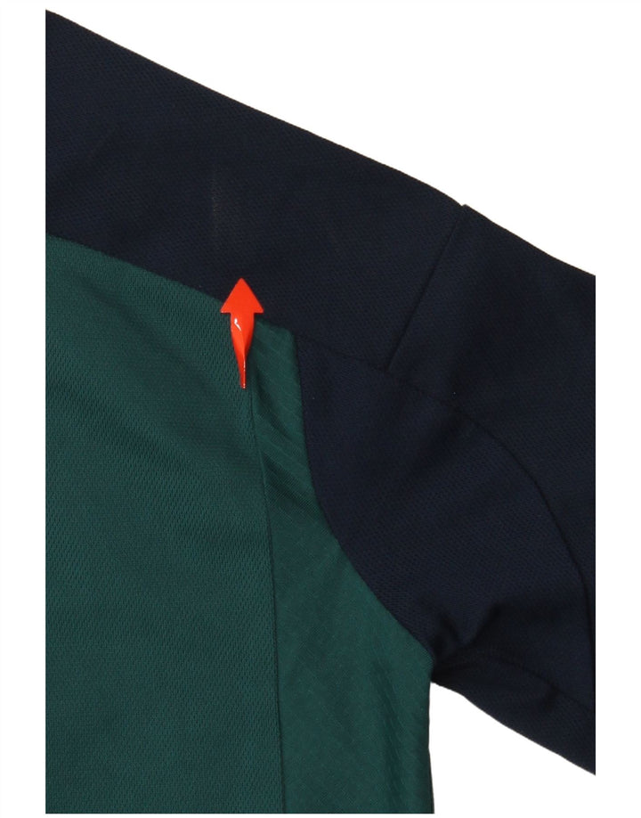 ADIDAS Meninos Fly Emirates Graphic T-Shirt Top 9-10 Anos Verde Colorblock