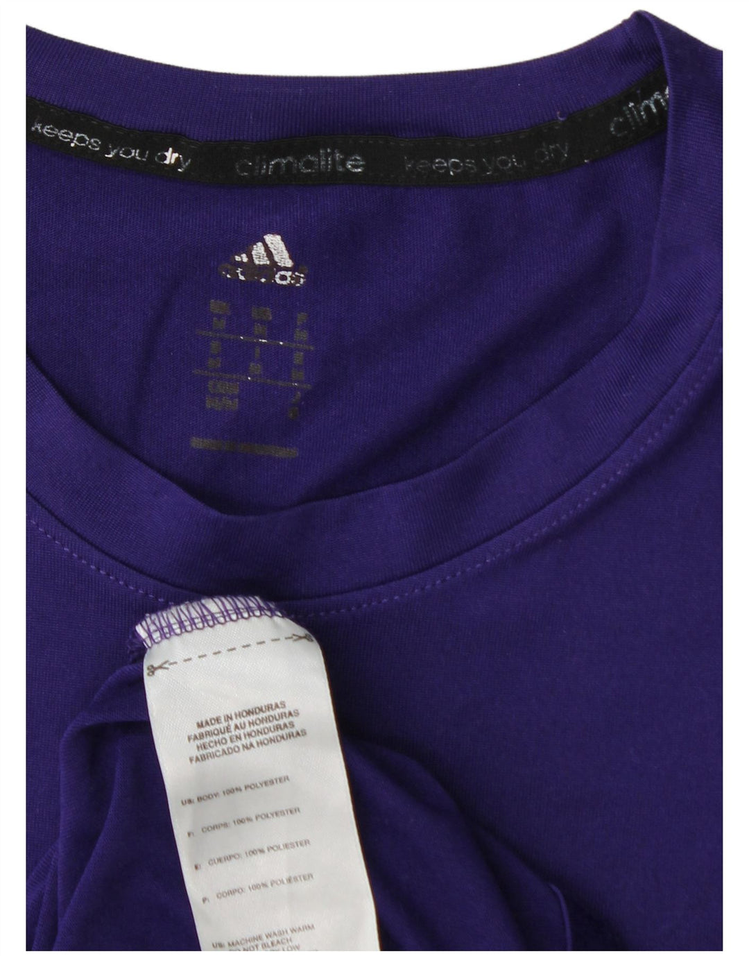 Camiseta Adidas Masculina Climalite Top Médio Roxo Poliéster