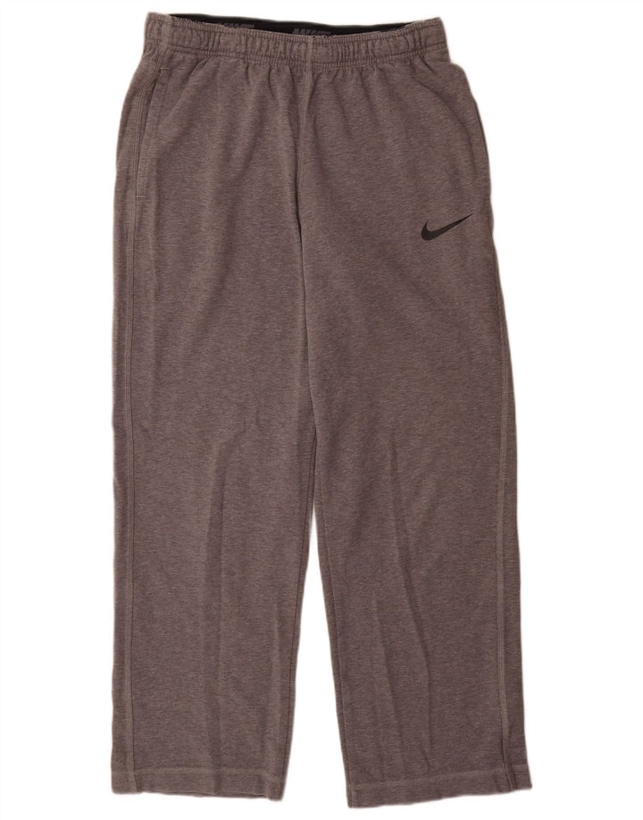 Calça de treino Nike masculina Dri Fit grande cinza manchada