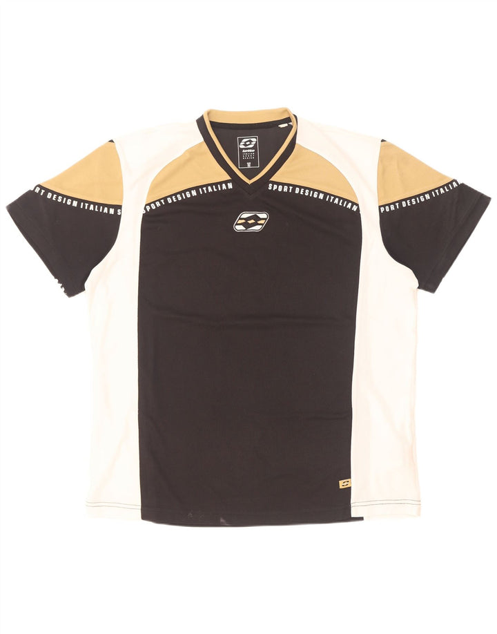 Lotto Camiseta masculina gráfica Top XL Multicolorido Colourblock Poliéster