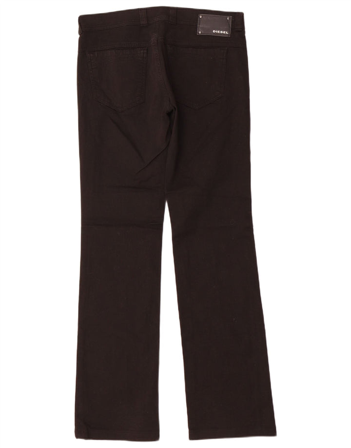 Jeans retos femininos Diesel W29 L32 algodão preto