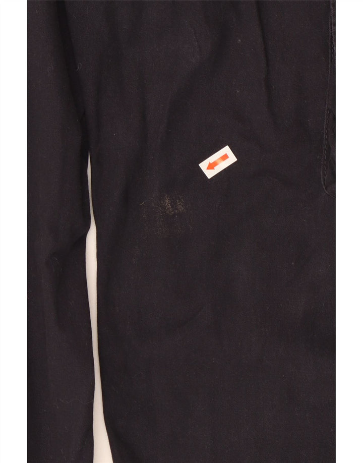 Calça cargo masculina reta French Connection médio W32 L31 algodão preto