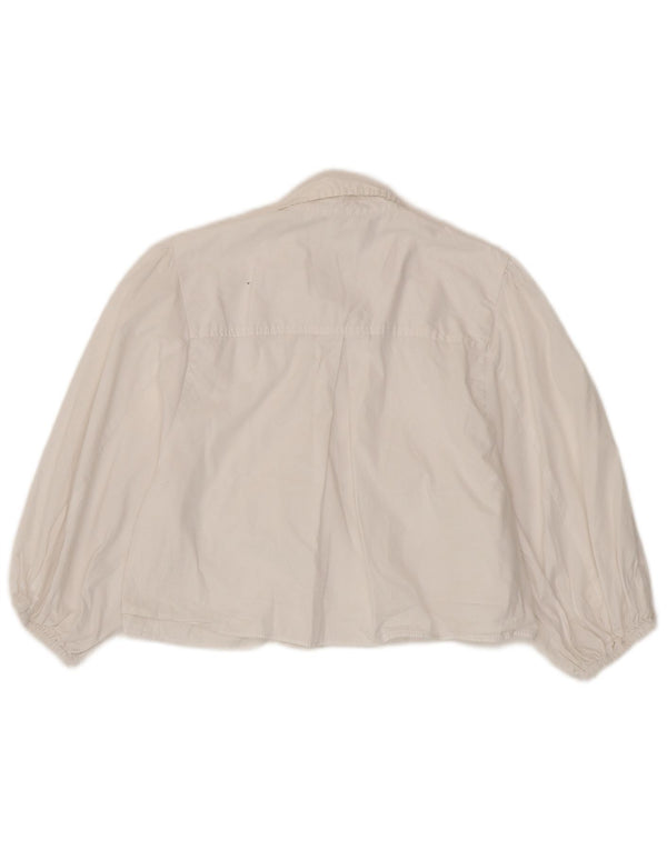 Blusa camisa feminina Zara UK 18 XL branca