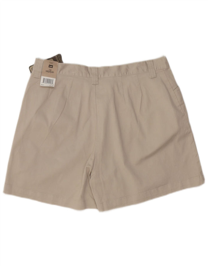 Shorts casuais femininos LEE US 16 2XL W34 algodão cinza
