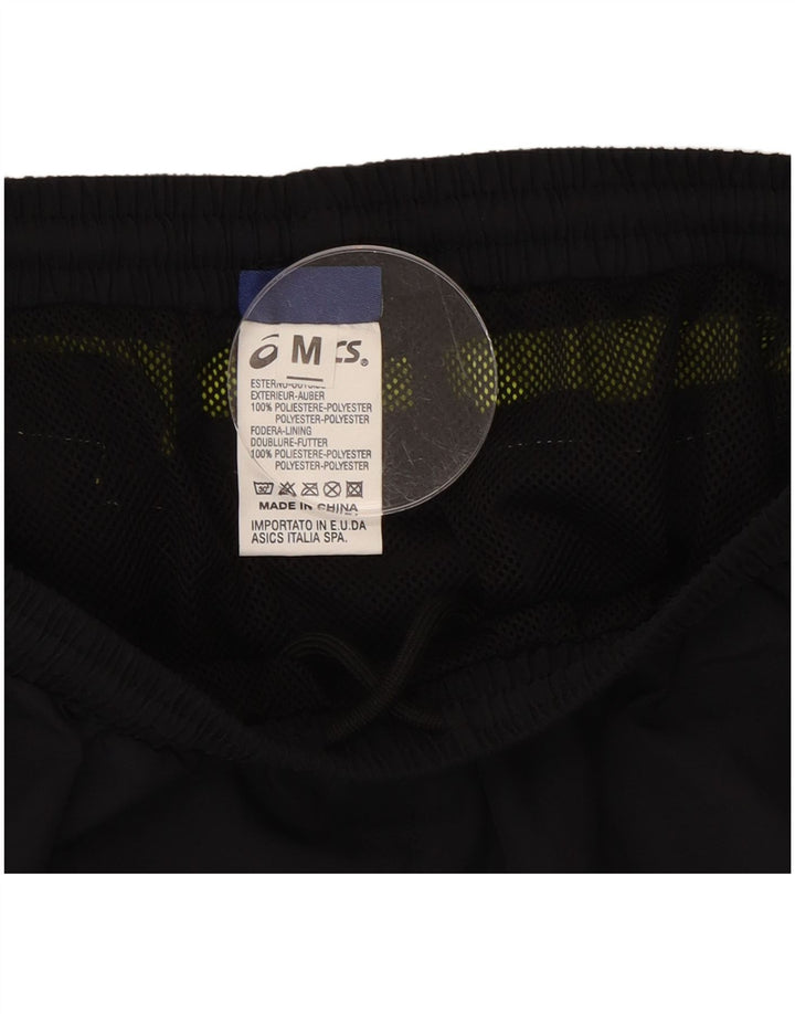 Shorts esportivos femininos Asics UK 12 médio preto colorblock poliéster