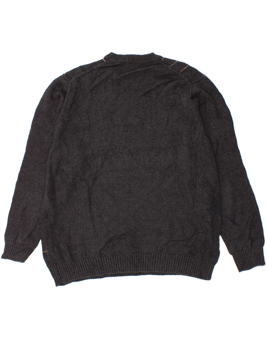 Suéter masculino DOCKERS com gola redonda 2XL algodão xadrez cinza