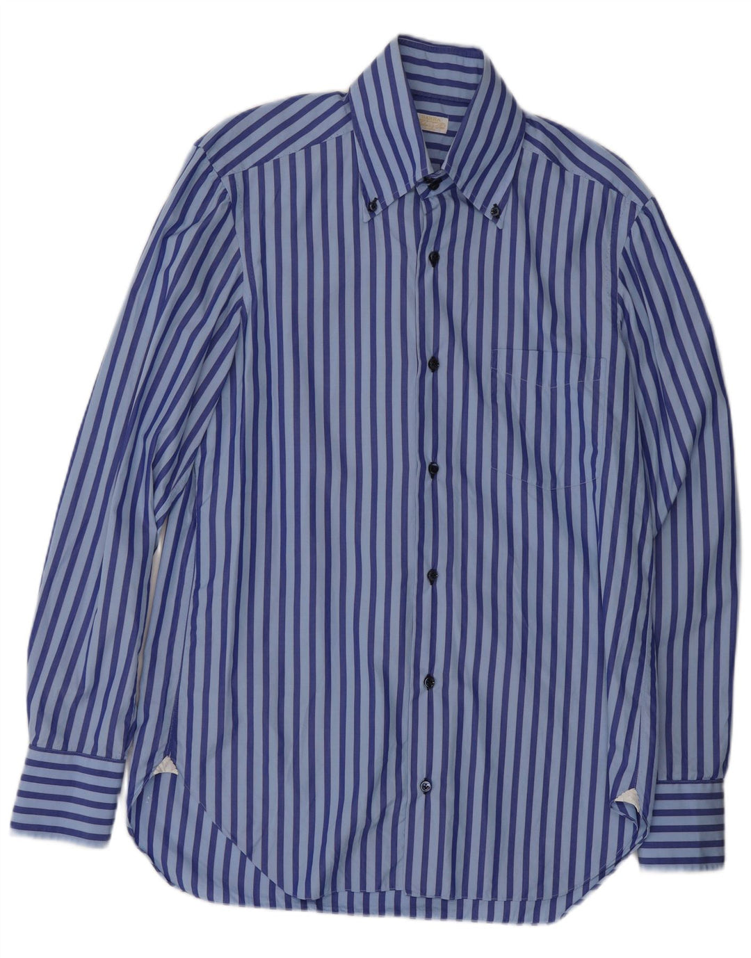 Camisa feminina Barba tamanho 40 15 listrado azul médio