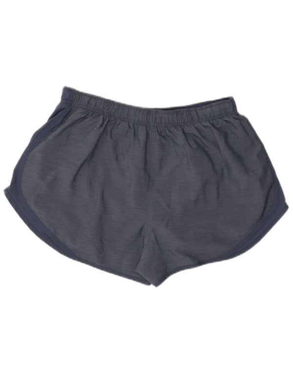 Shorts esportivos femininos Nike Dri Fit UK 18 XL azul marinho manchado de poliéster