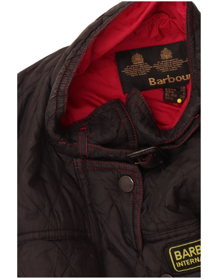 Jaqueta acolchoada feminina Barbour UK 10 pequena preta