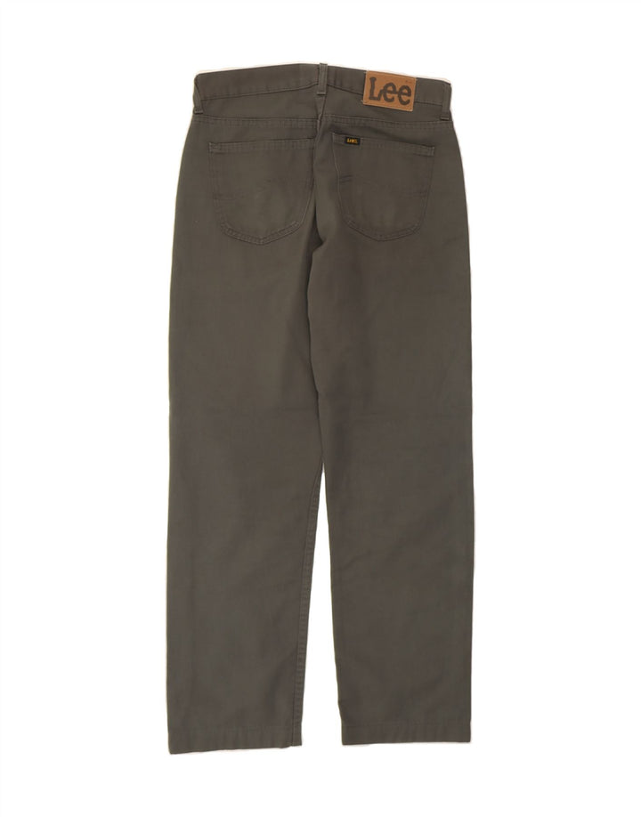 LEE Mens Straight Casual Trousers W31 L30 Green Cotton Vintage Lee and Second-Hand Lee from Messina Hembry 