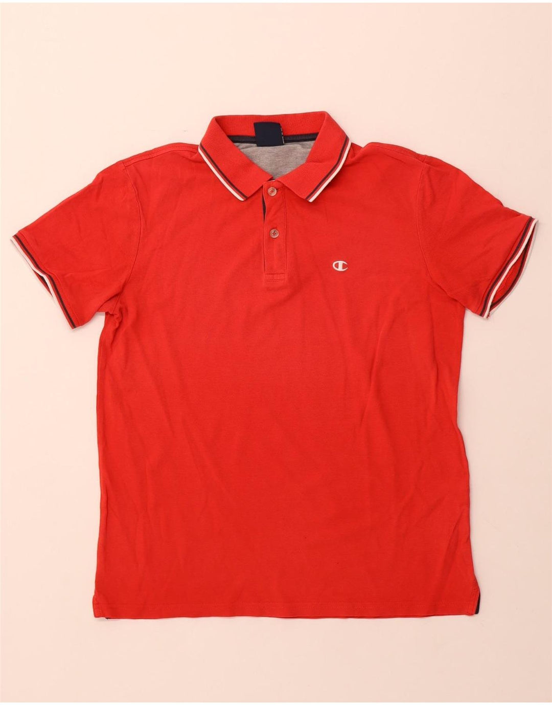 Camisa polo masculina CHAMPION pequena vermelha