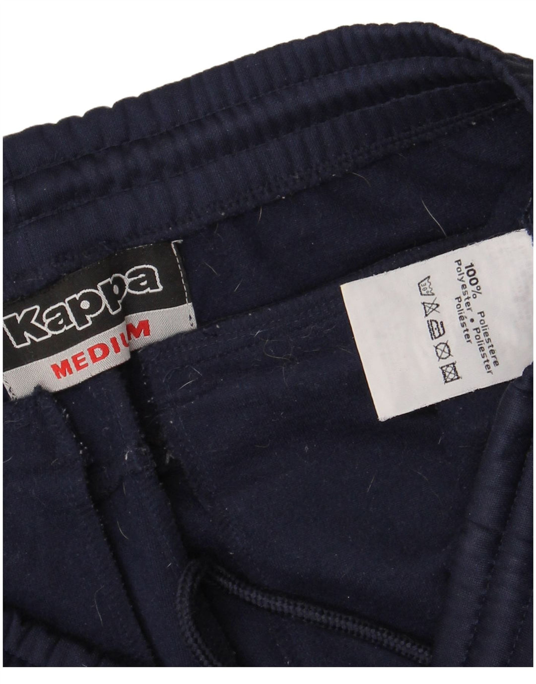 Calça de treino masculina Kappa poliéster azul marinho médio