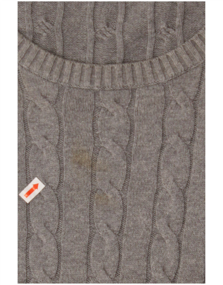 Suéter masculino GANT com gola redonda 3XL algodão cinza