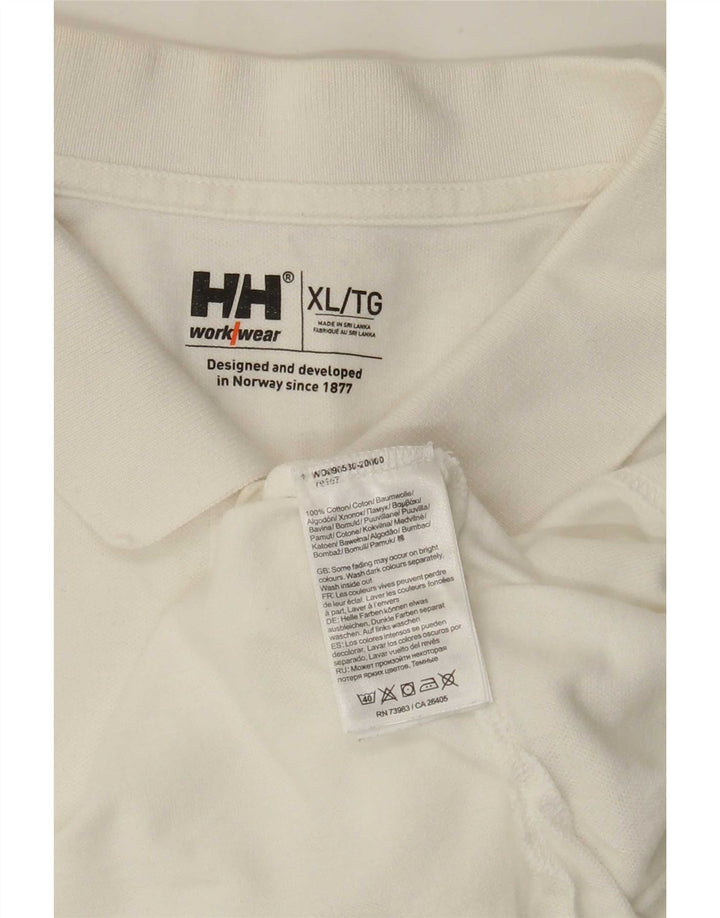 Camisa polo masculina Helly Hansen XL algodão branco
