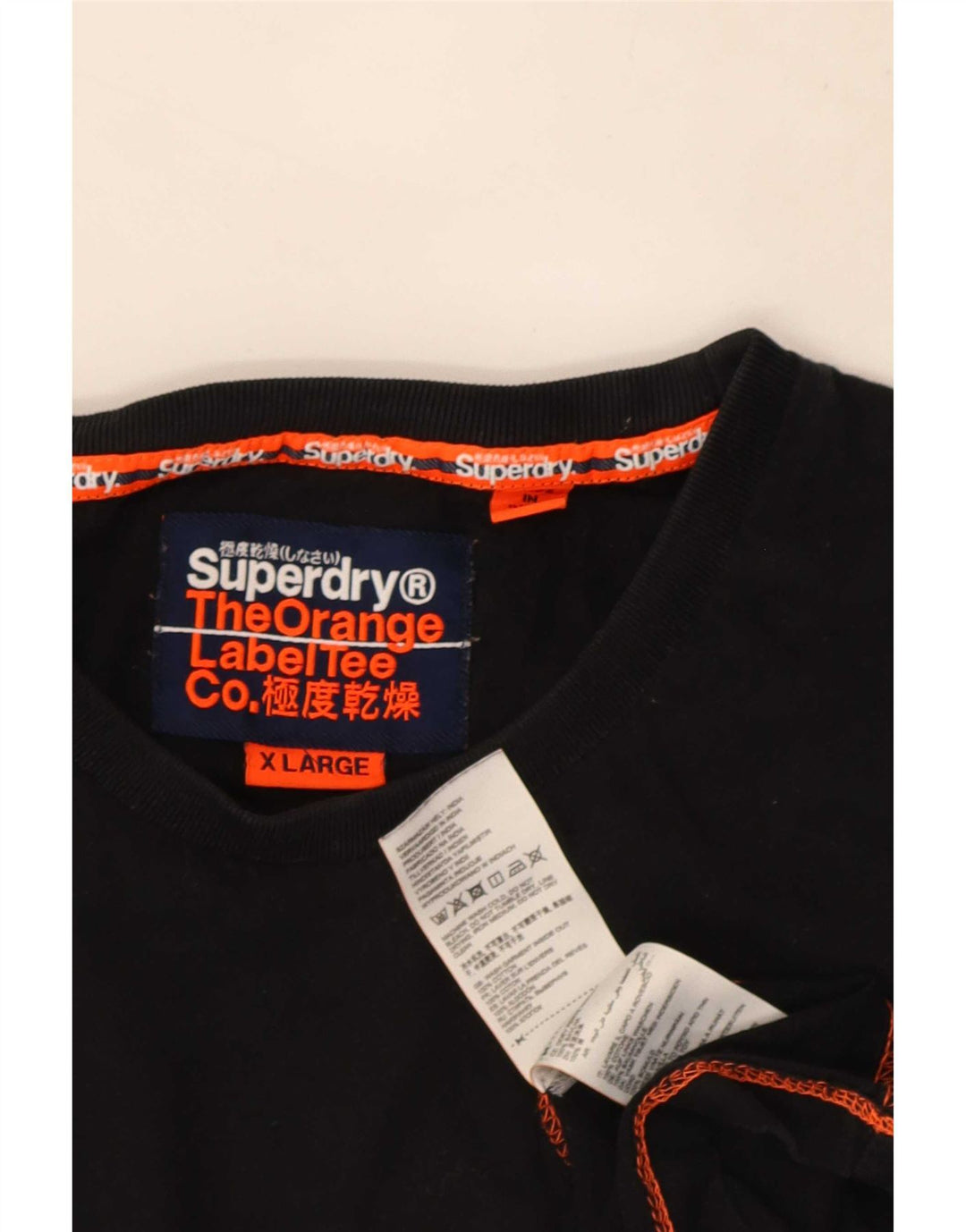 Camiseta masculina Superdry Top XL algodão preto