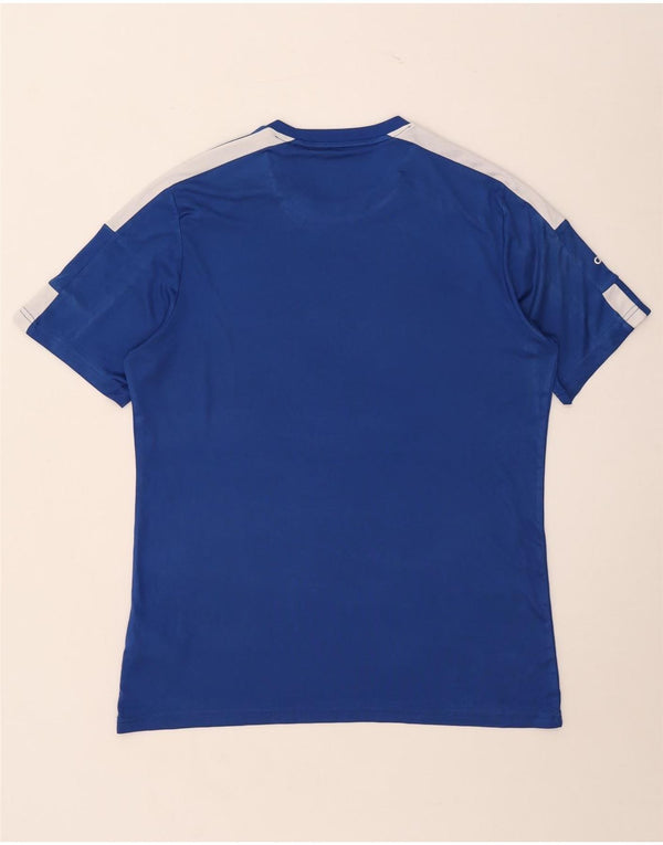 Camiseta Adidas Masculina Aeroready Graphic Top Grande Azul Colorblock Poliéster