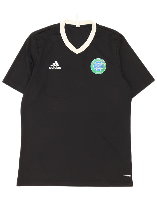 Camiseta Adidas Masculina Aeroready Graphic Top Grande Preto Colorblock Poliéster