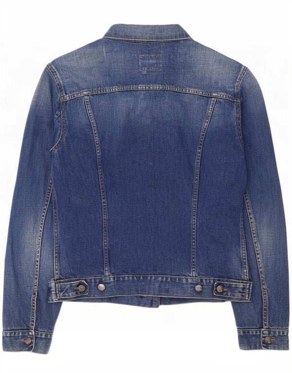 Jaqueta jeans masculina Gas UK 42 XL algodão azul
