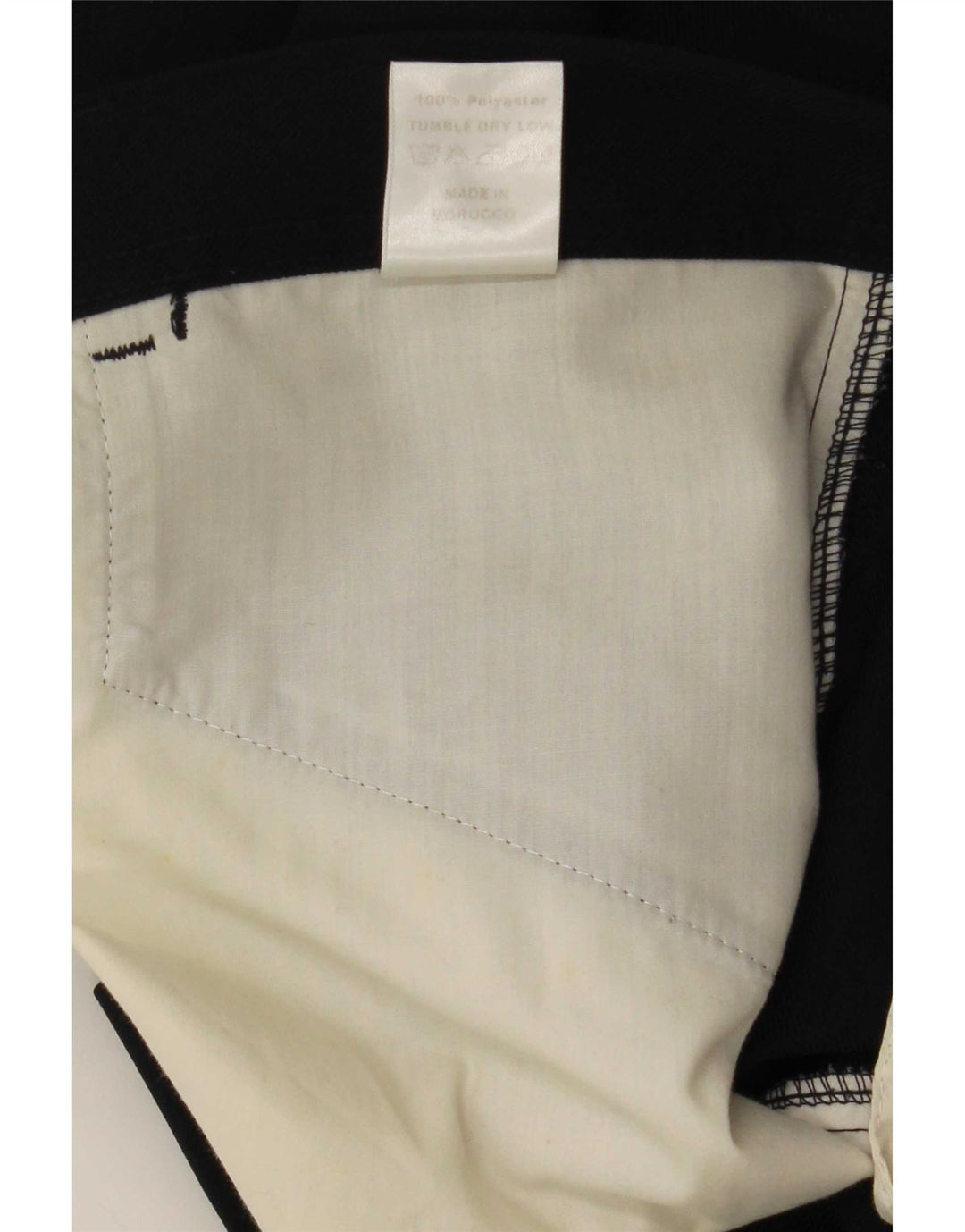 Calça masculina reta casual Farah W38 L29 poliéster preto