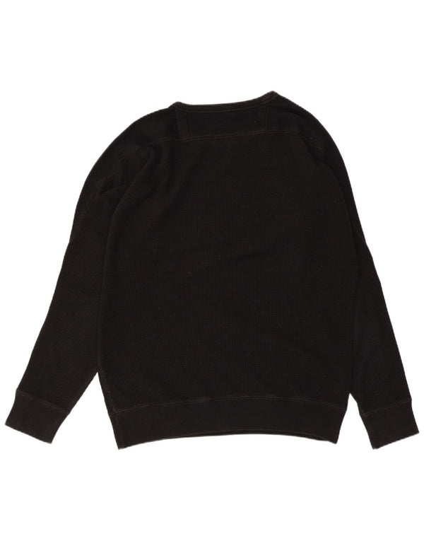DIESEL moletom masculino jumper grande algodão preto