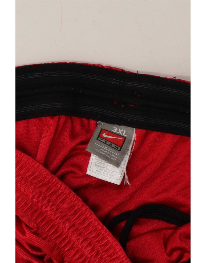 Shorts esportivos masculinos Nike 3XL poliéster colorblock vermelho