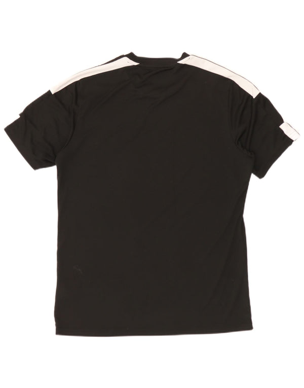 Adidas Mens Aeroready Camiseta Top Médio Preto Colourblock Poliéster