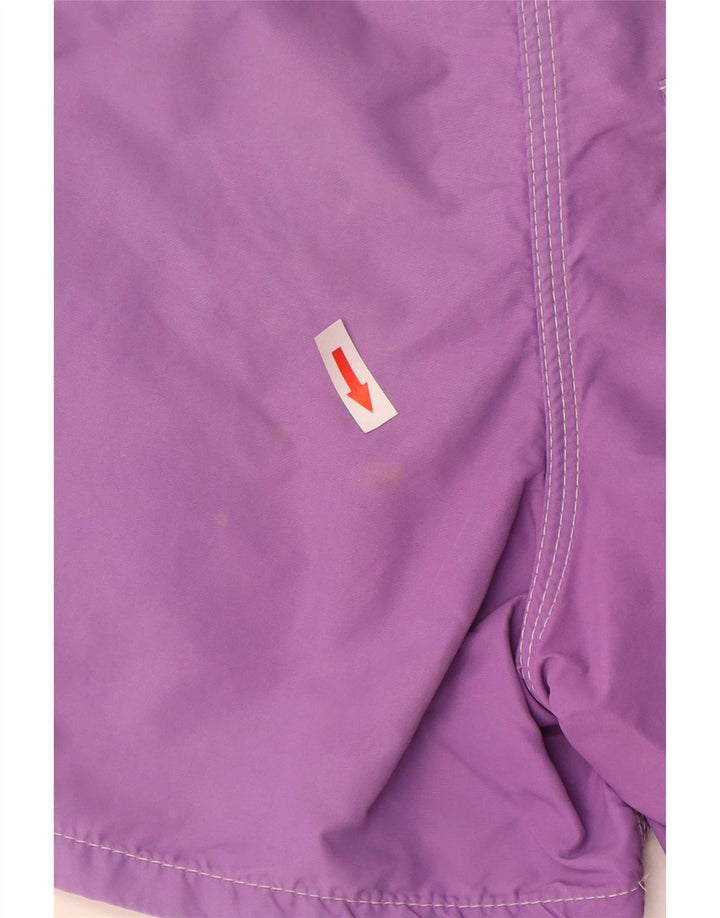 Sundek Mens Natação Shorts Médio Roxo Colourblock Nylon