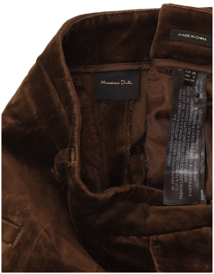 Calça Chino Feminina Massimo Dutti Bootcut EU 38 Pequeno W28 L30 Marrom