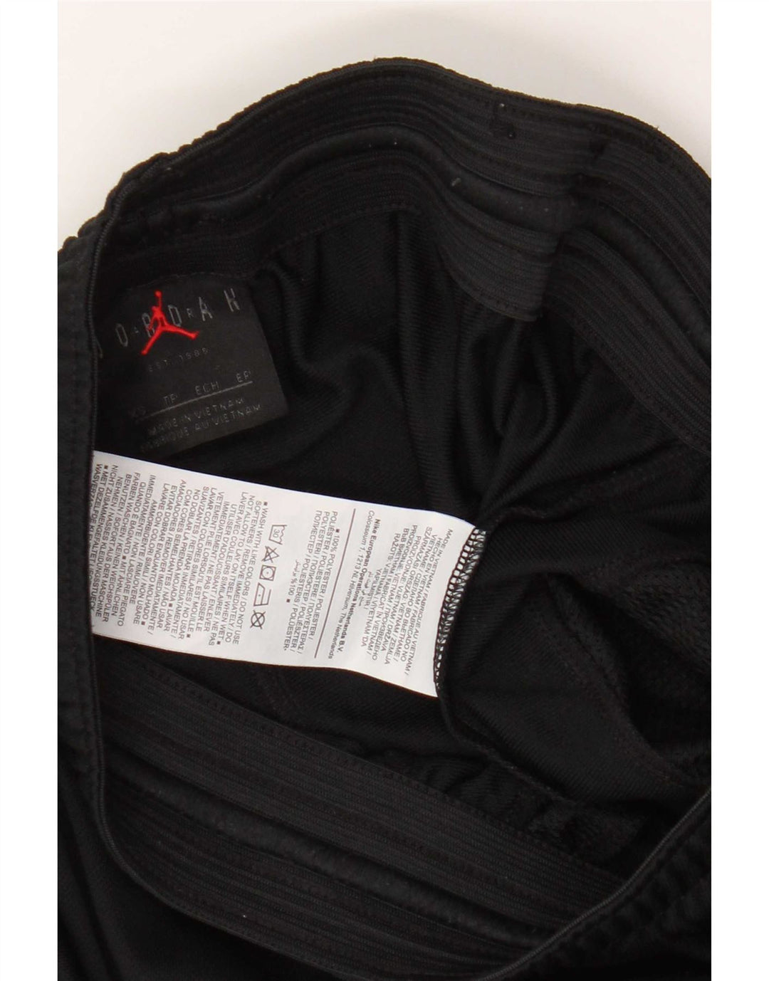 Jordan Mens Dri Fit Calça de treino XS Preto Colourblock Poliéster