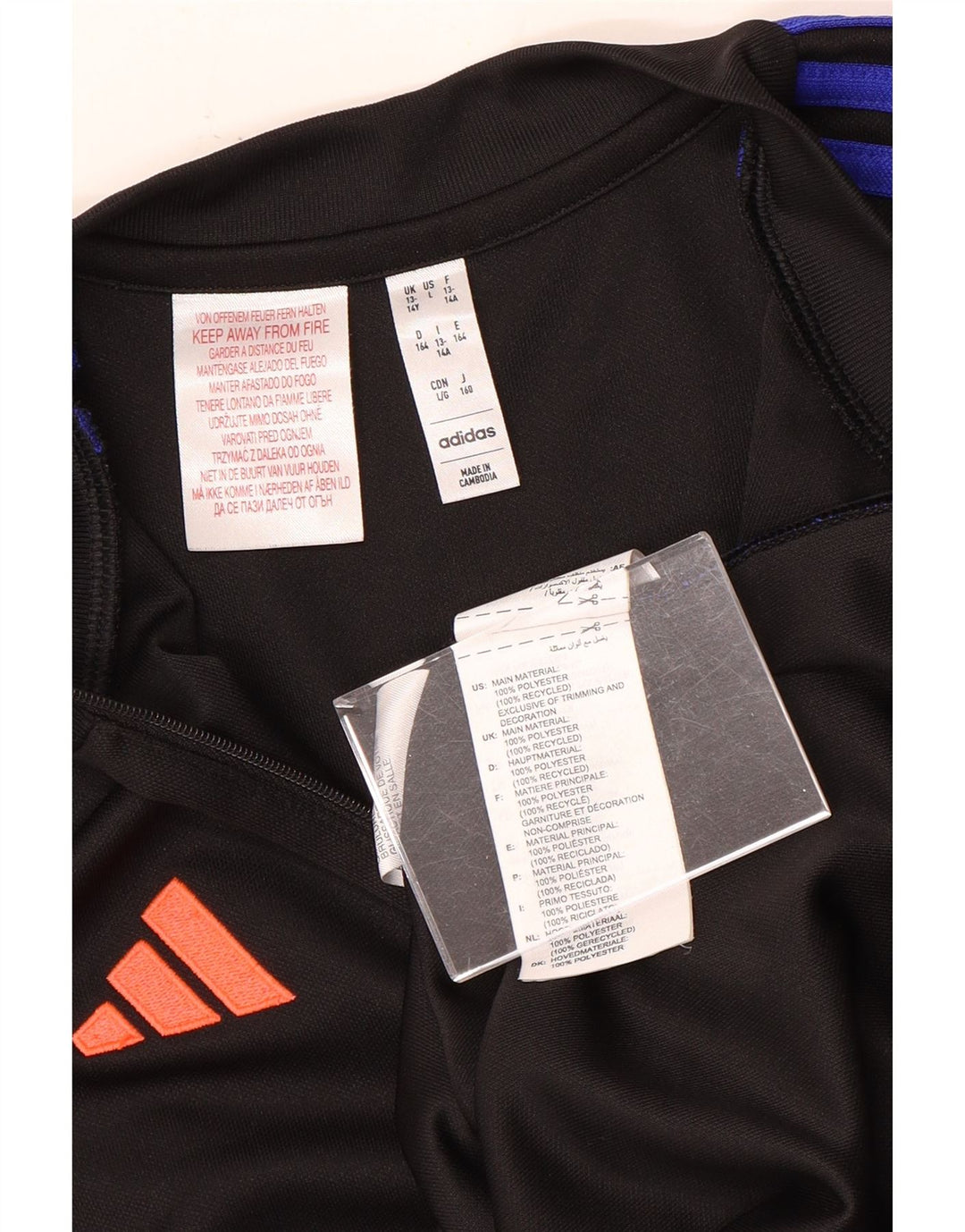 Adidas Meninos Aeroready Zip Neck Pullover Treino Top 13-14 Anos Preto