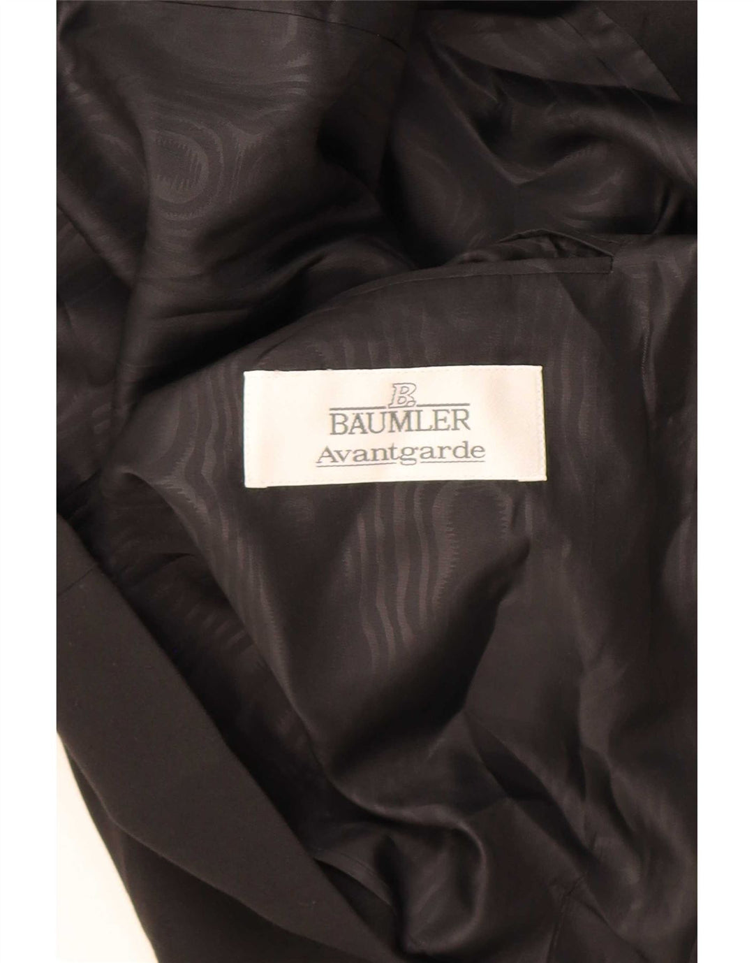 Jaqueta blazer masculina Baumler com peito duplo UK 40 grande preta